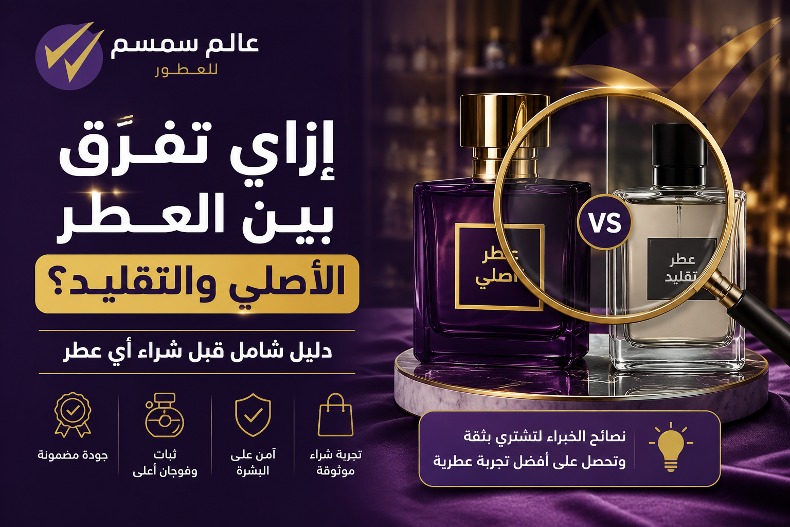 إزاي تفرق بين العطر الأصلي والتقليد؟ دليل شامل قبل شراء أي عطر