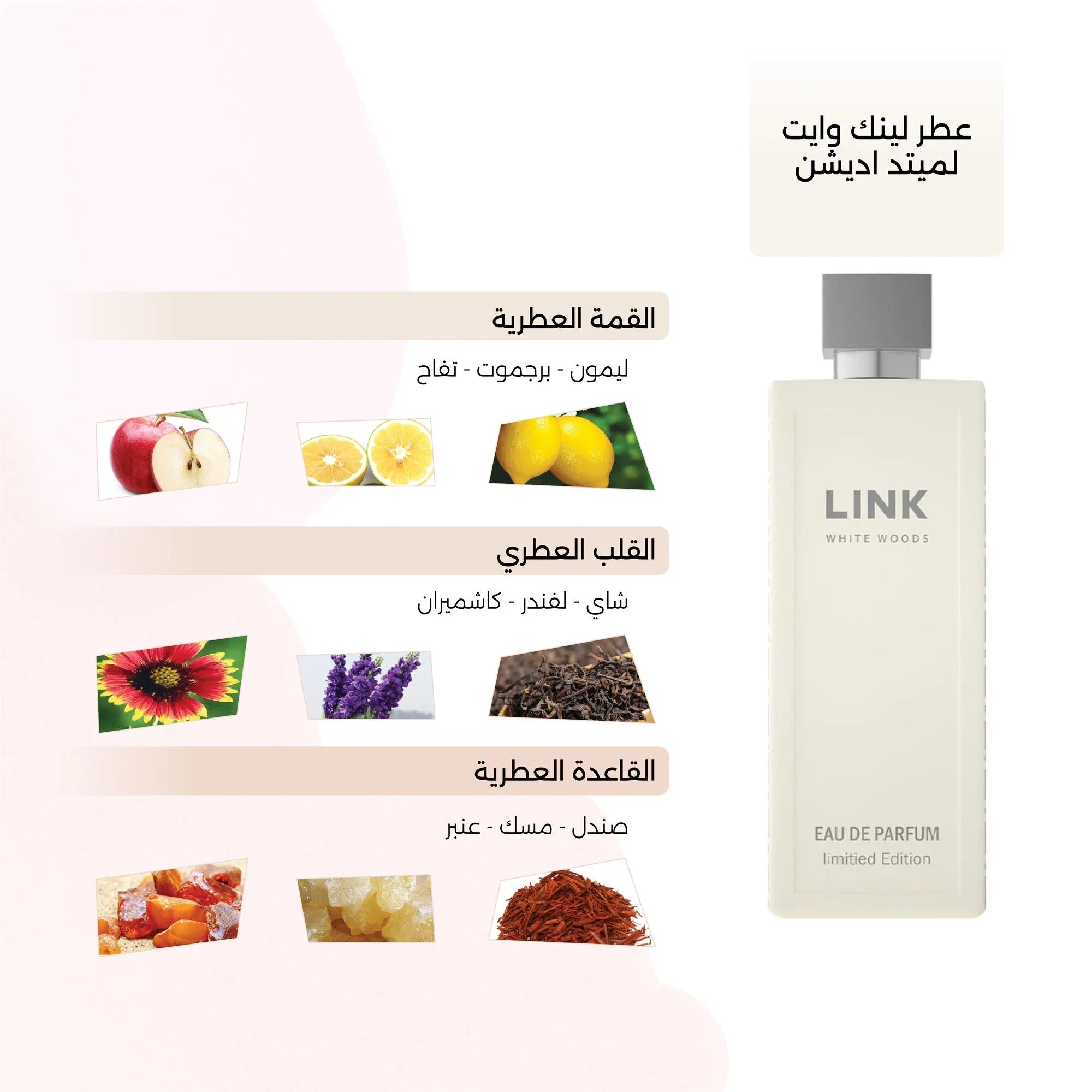 عطر لينك وايت لميتد إديشن من درعه – 150 مل | للرجال
