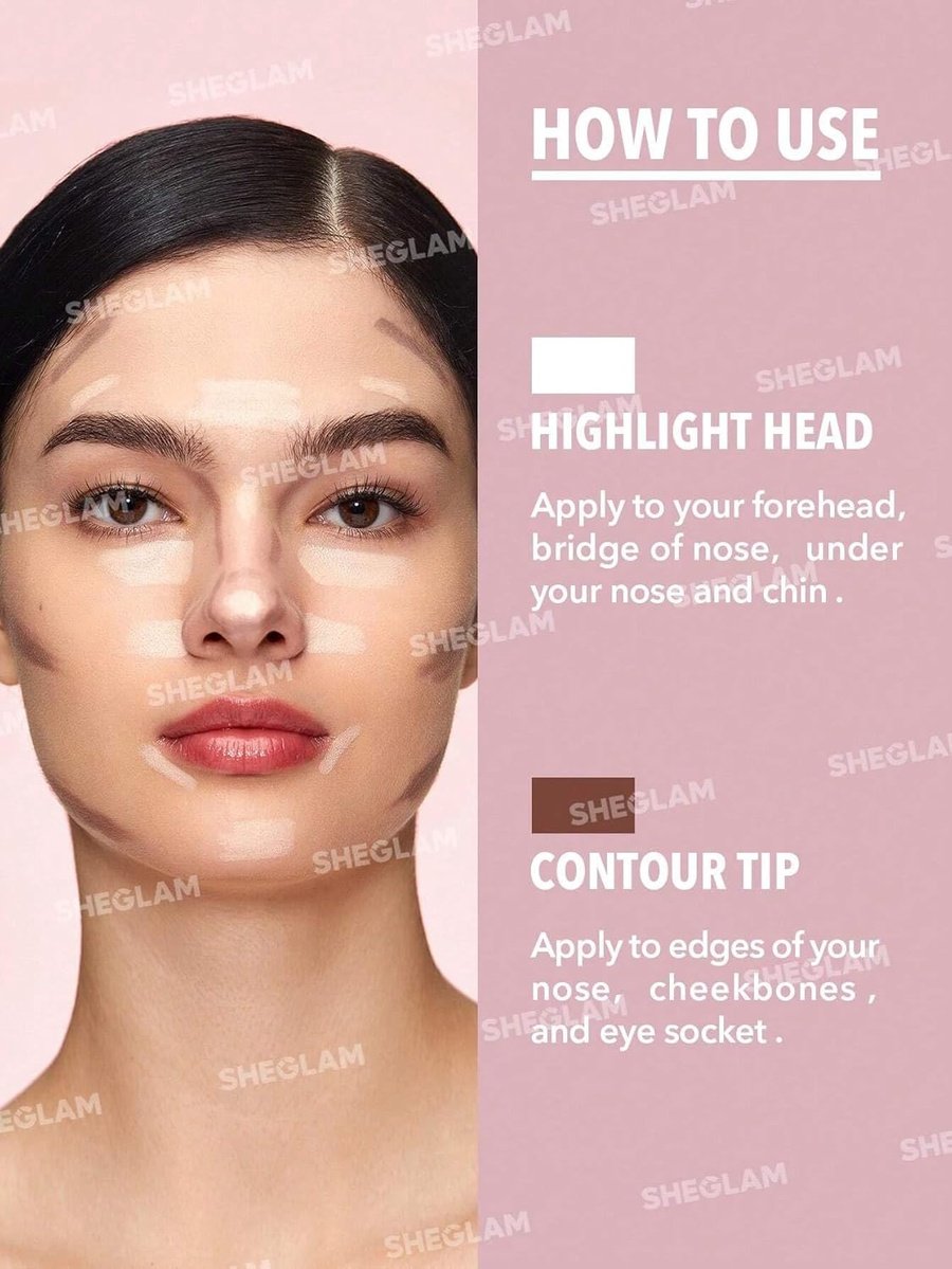 SHEGLAM Fine Line 2-in-1 Nose Contour & Highlight Stick