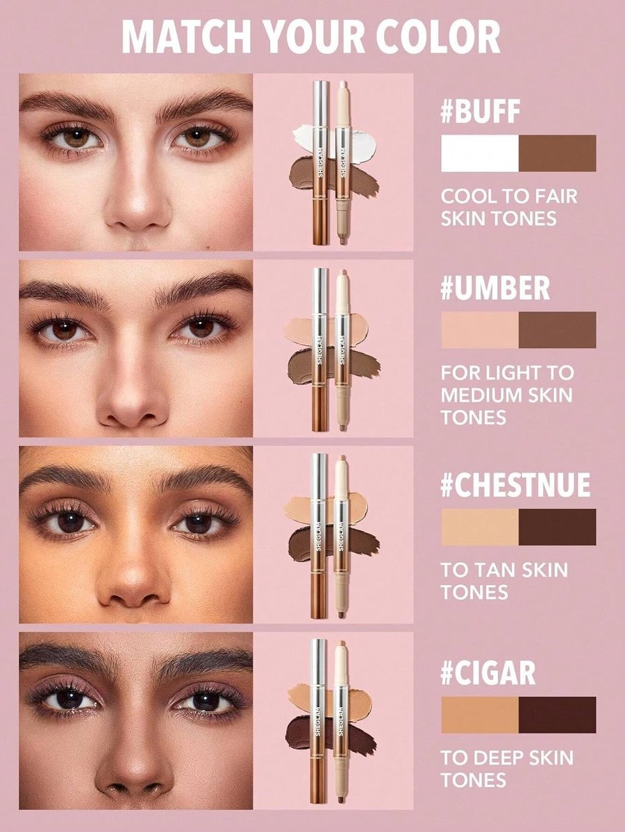 SHEGLAM Fine Line 2-in-1 Nose Contour & Highlight Stick