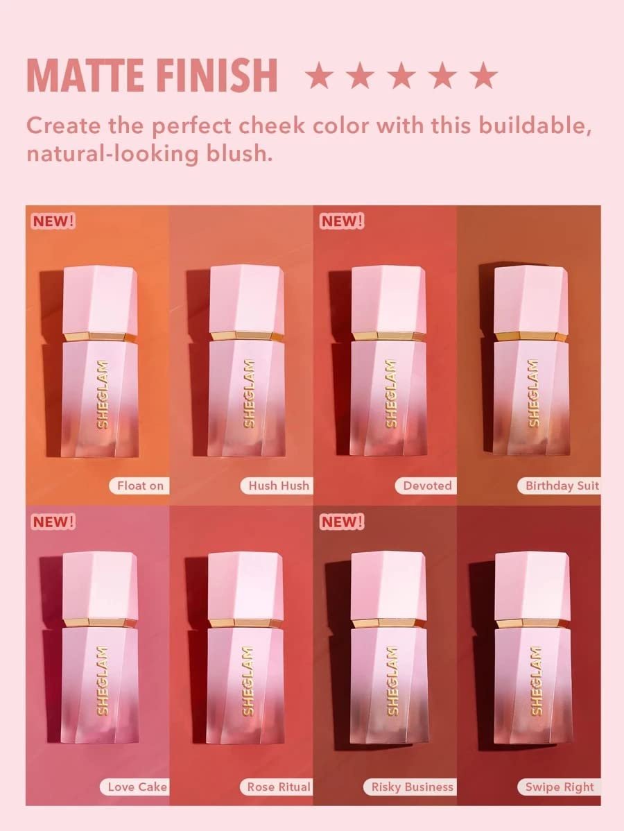 SHEGLAM Color Bloom Liquid Blush Matte