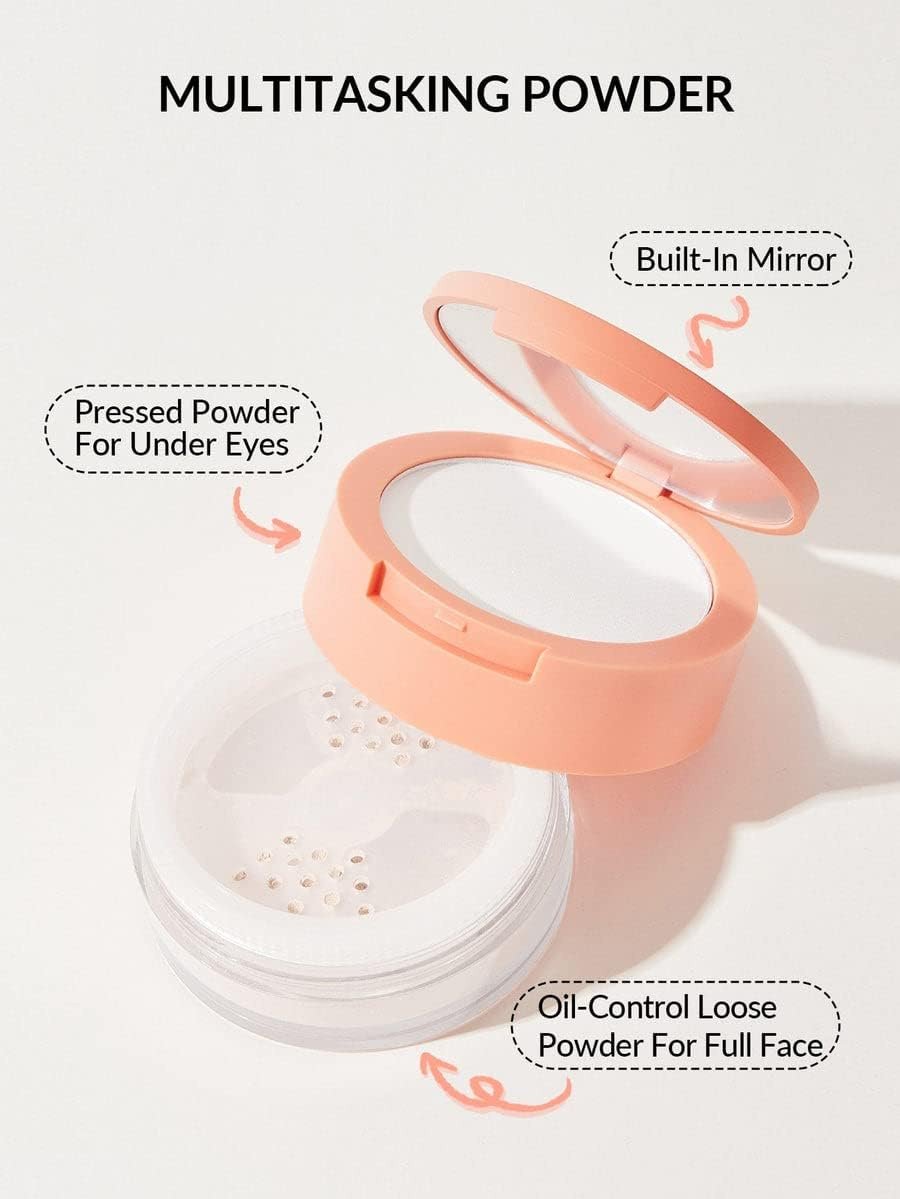 SHEGLAM Insta-Ready Face & Under Eye Setting Powder | 2 in 1
