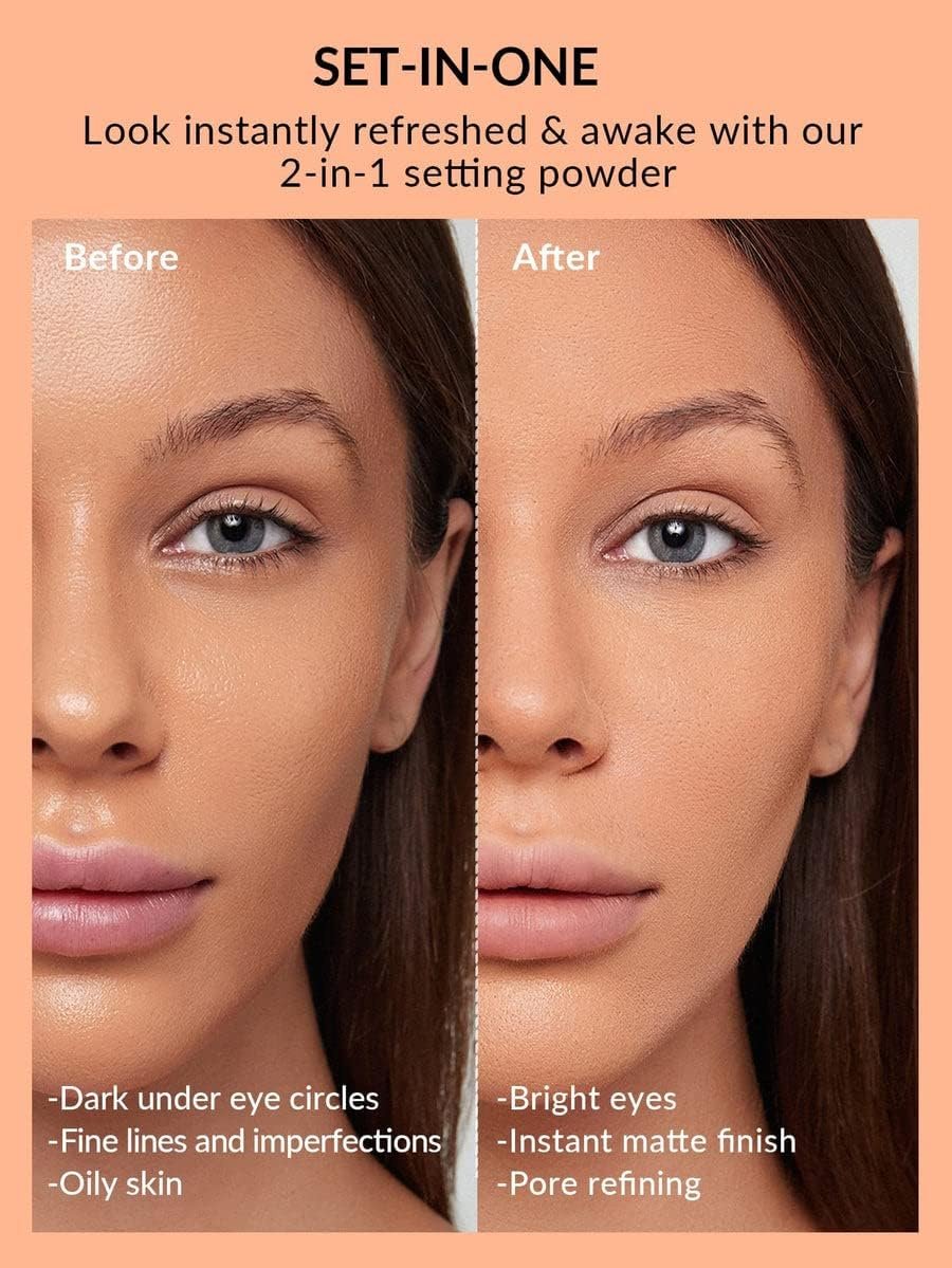 SHEGLAM Insta-Ready Face & Under Eye Setting Powder | 2 in 1