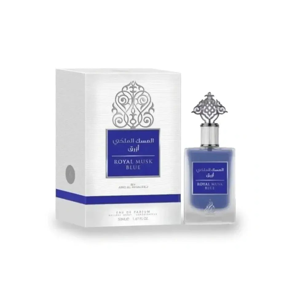 عطر رويال المسك الأزرق من أرض الخليج – 50 مل | للجنسين