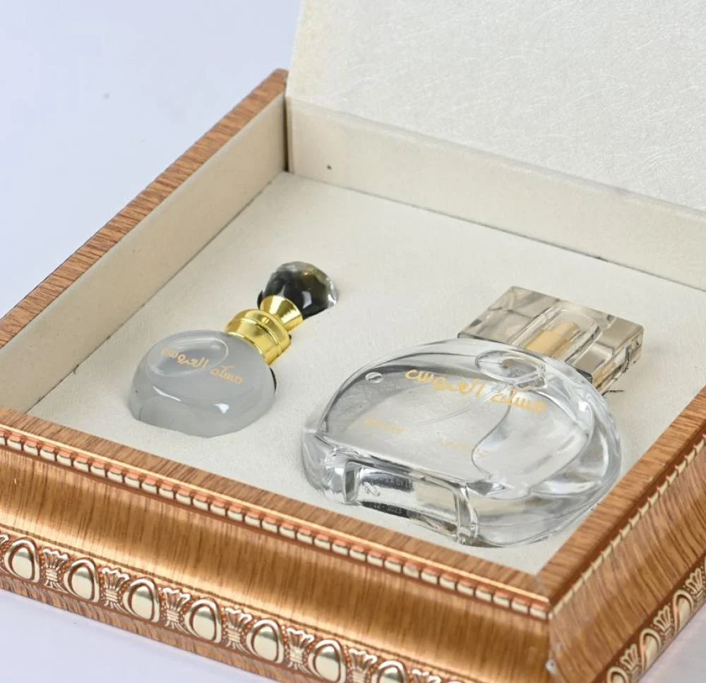 طقم مسك العروس من غناتي - 12 مل توله + العطر 35 مل