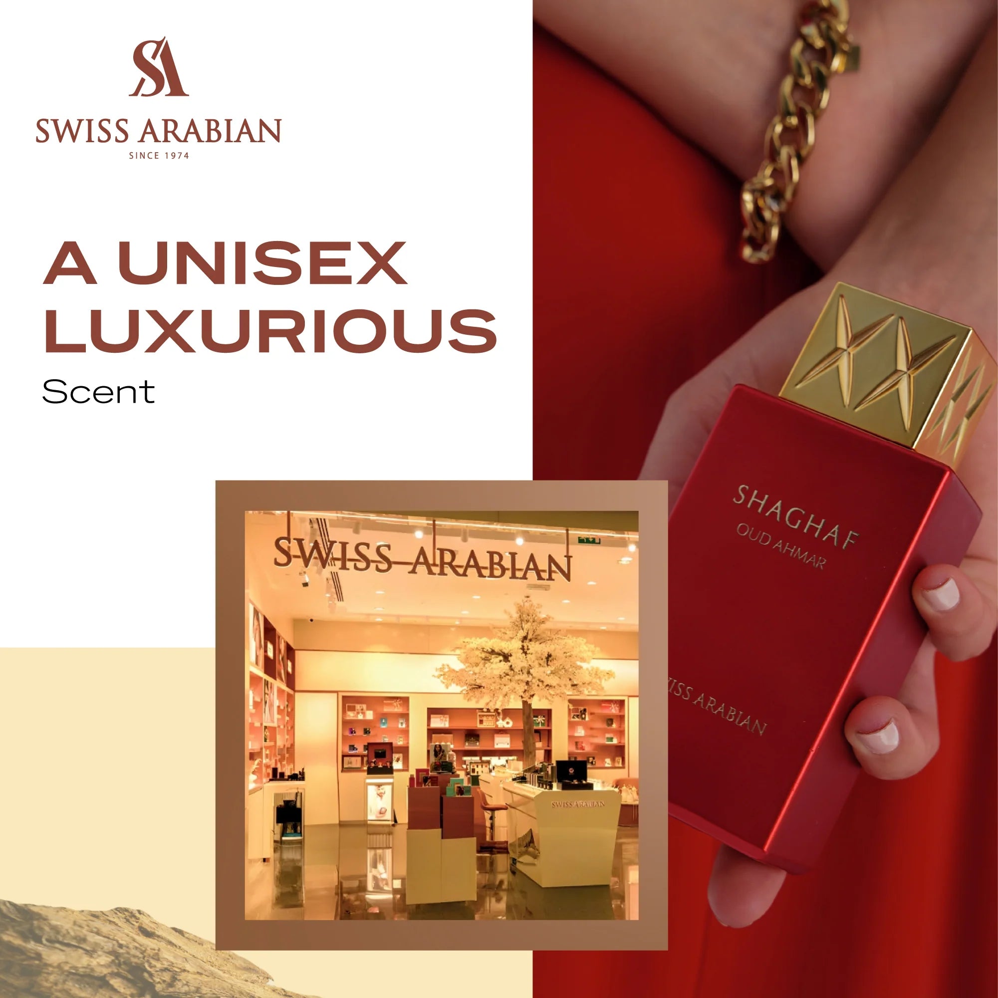 عطر شغف عود أحمر من سويس أربيان – 75 مل | للجنسين