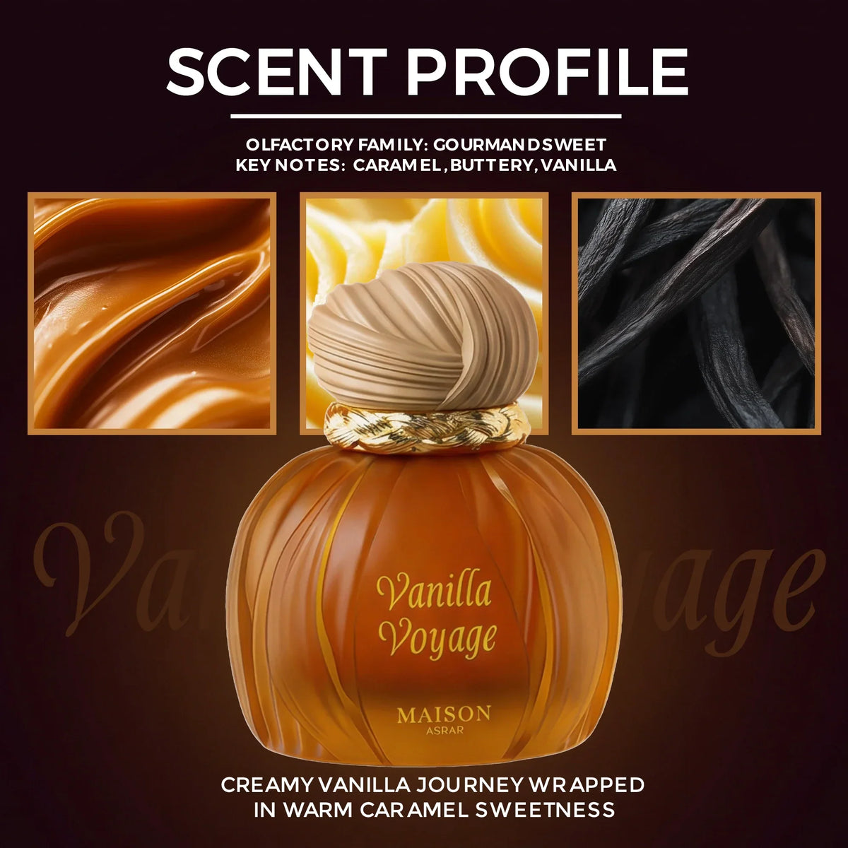 عطر فانيلا فوياج من ميزون أسرار – 100 مل | للجنسين