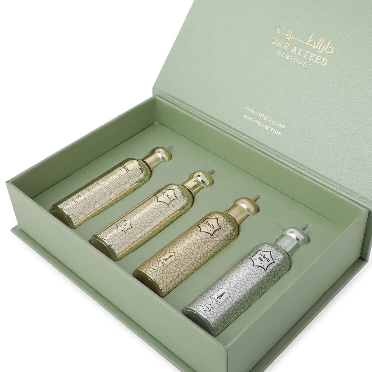 مجموعة أرابيسك أخضر من دار الطيب – 4 × 30 مل | للجنسين