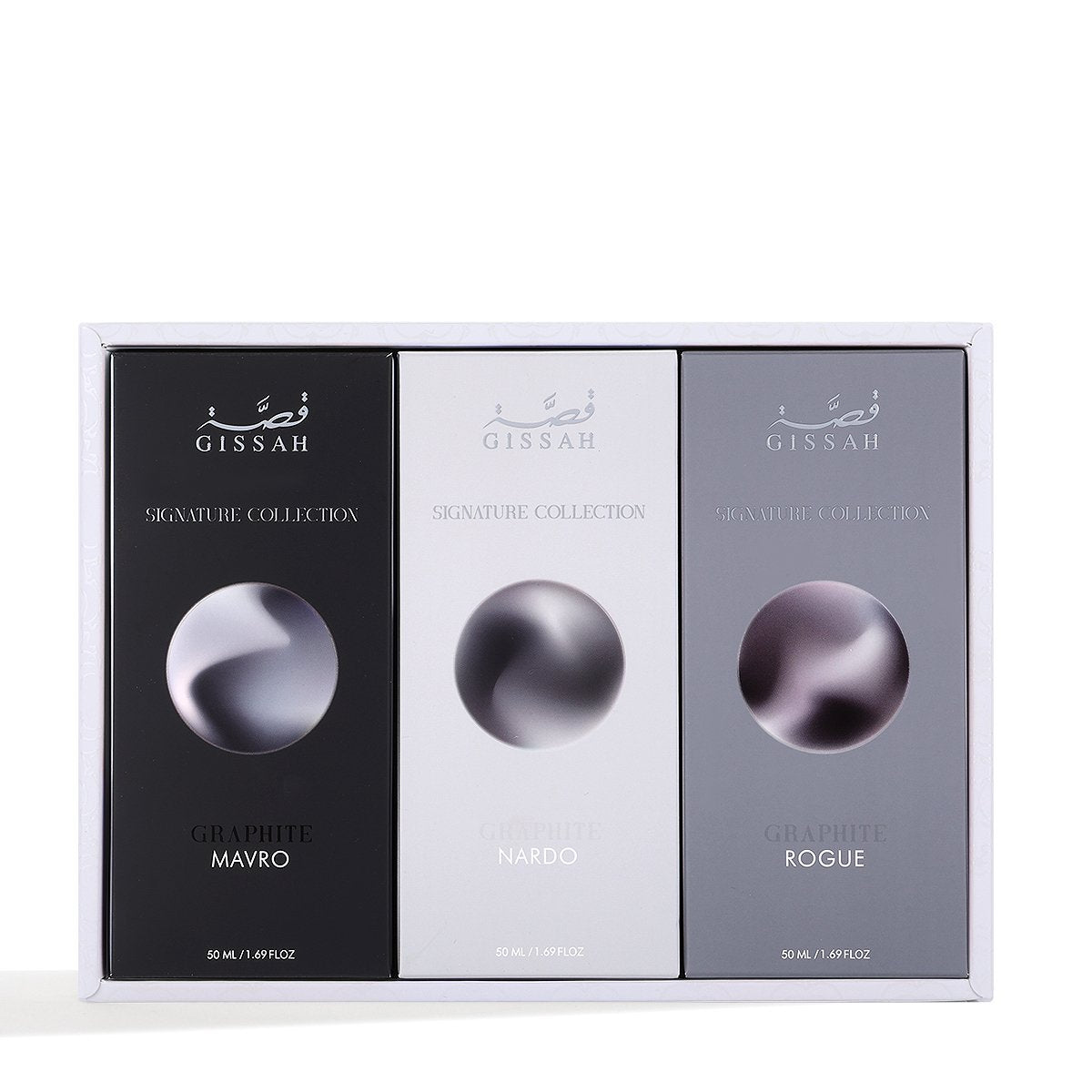 مجموعة جرافايت من قصة – 3 × 50 مل | عطور مركزة | للرجال