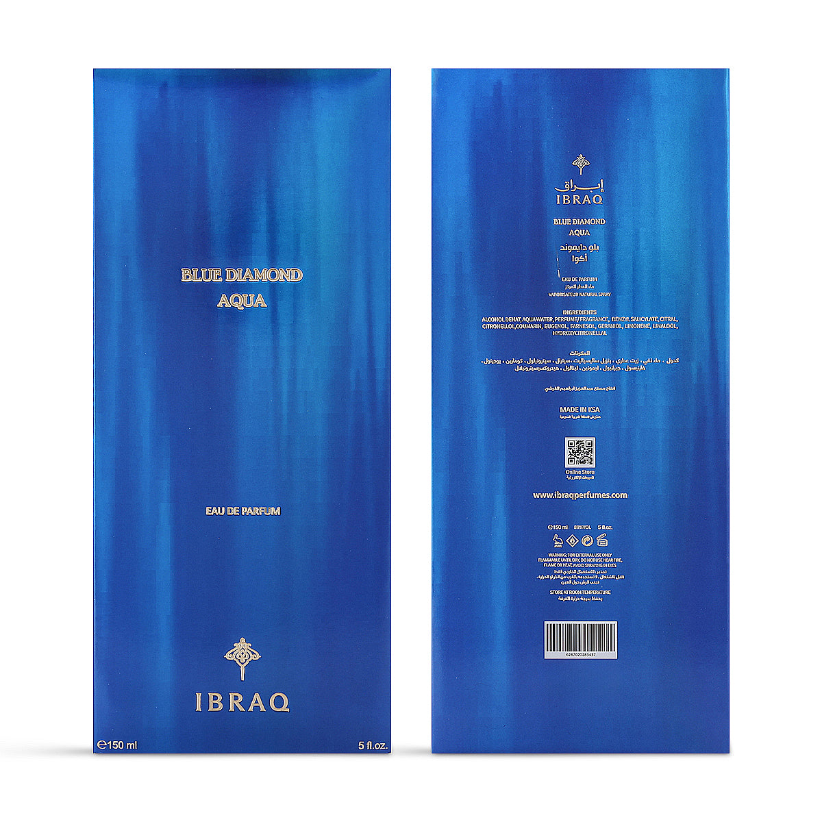 Blue Diamond Aqua Concentrated Perfume – Ibrahim Al-Qurashi | 200 ml Unisex