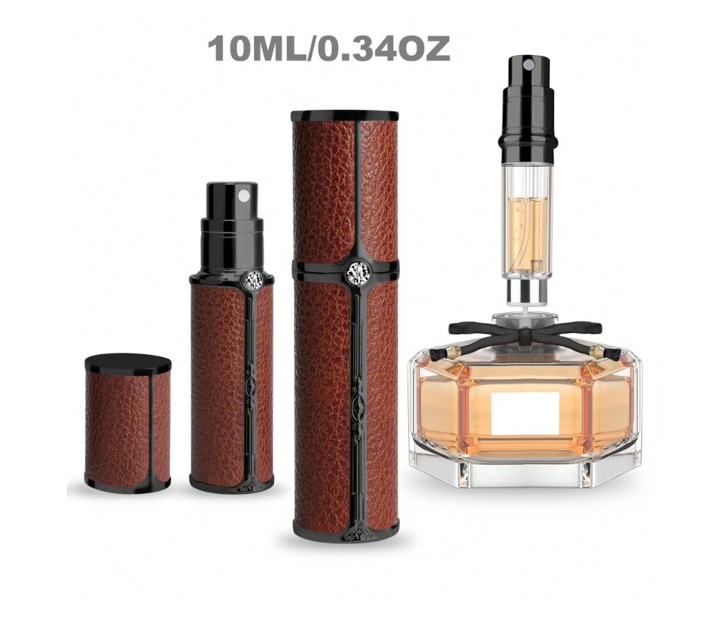 عبوة إعادة تعبئة العطر بلاك إيدج بني – 10 مل ماس رمادي