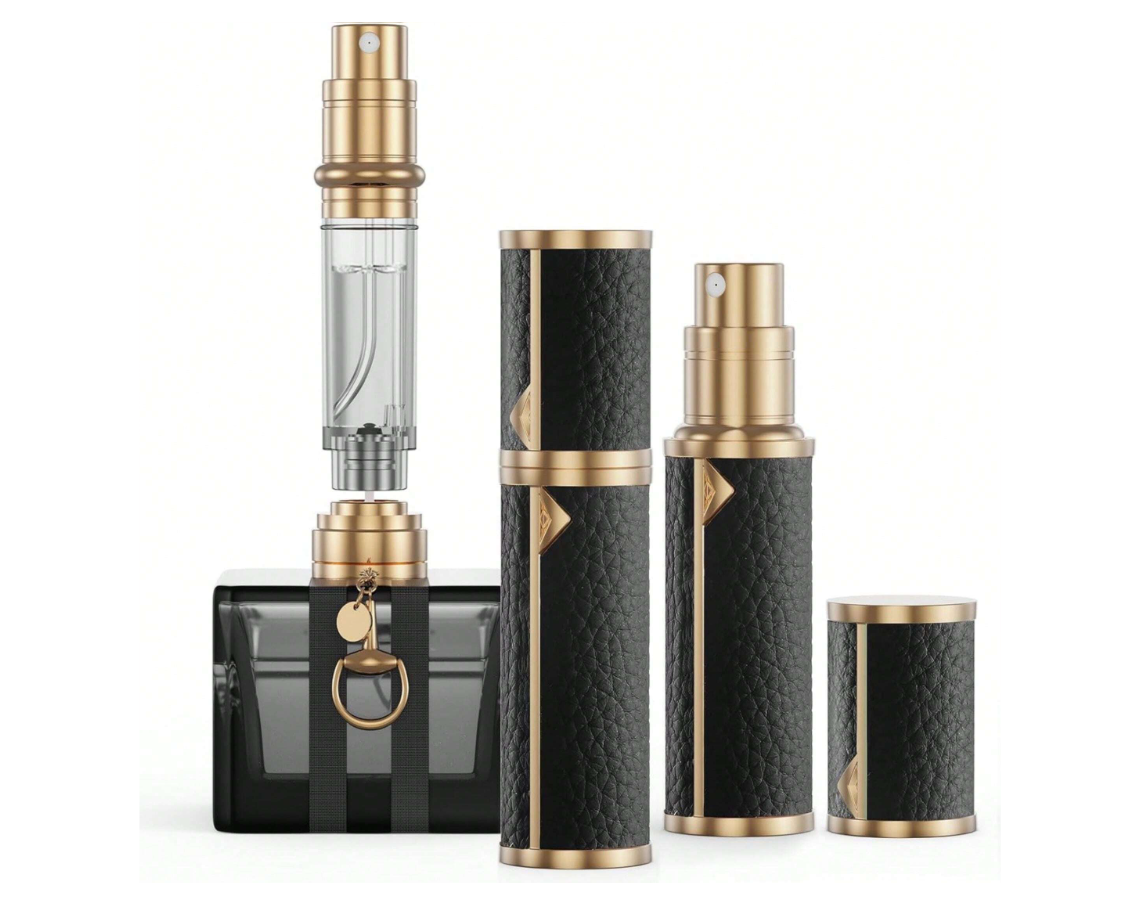عبوة إعادة تعبئة العطر جولد إيدج شادو بلاك – 12 مل