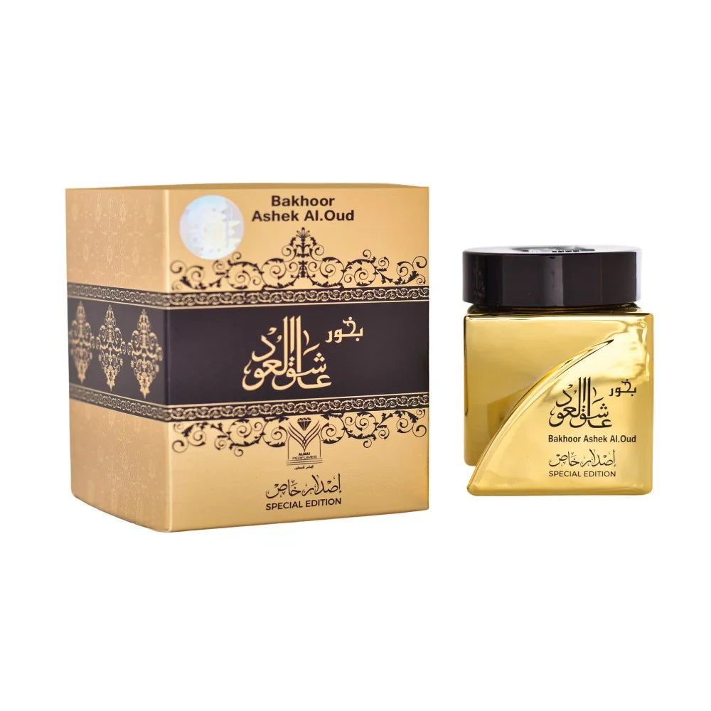 بخور عاشق العود الذهبي من الماس للعطور - 30 جم