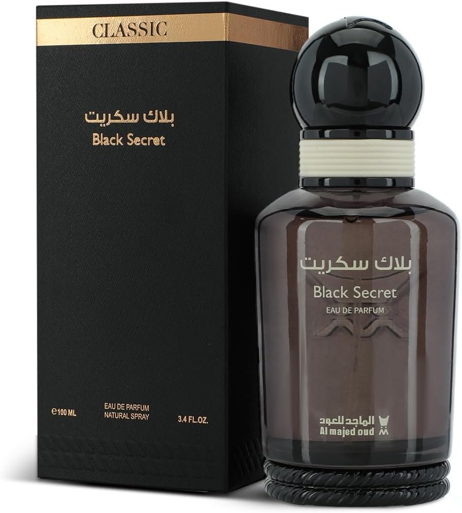 عطر بلاك سيكرت كلاسيك من الماجد للعود – للجنسين | سمسم ورلد – صورة 2