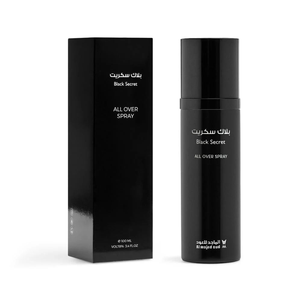 معطر بلاك سيكرت للشعر والجسم من الماجد للعود – 100 مل | للجنسين
