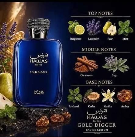 عطر هوس جولد ديجر من الرصاصي – 100 مل | أو دو بارفان | للرجال