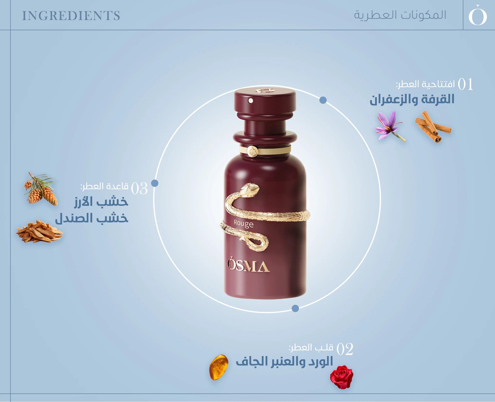 عطر أوسما روج - 100 مل للجنسين
