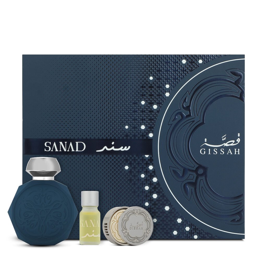 Sanad Collection by Gissah | Perfume + Car Diffuser + Oil + Notebook | Men Gift Set