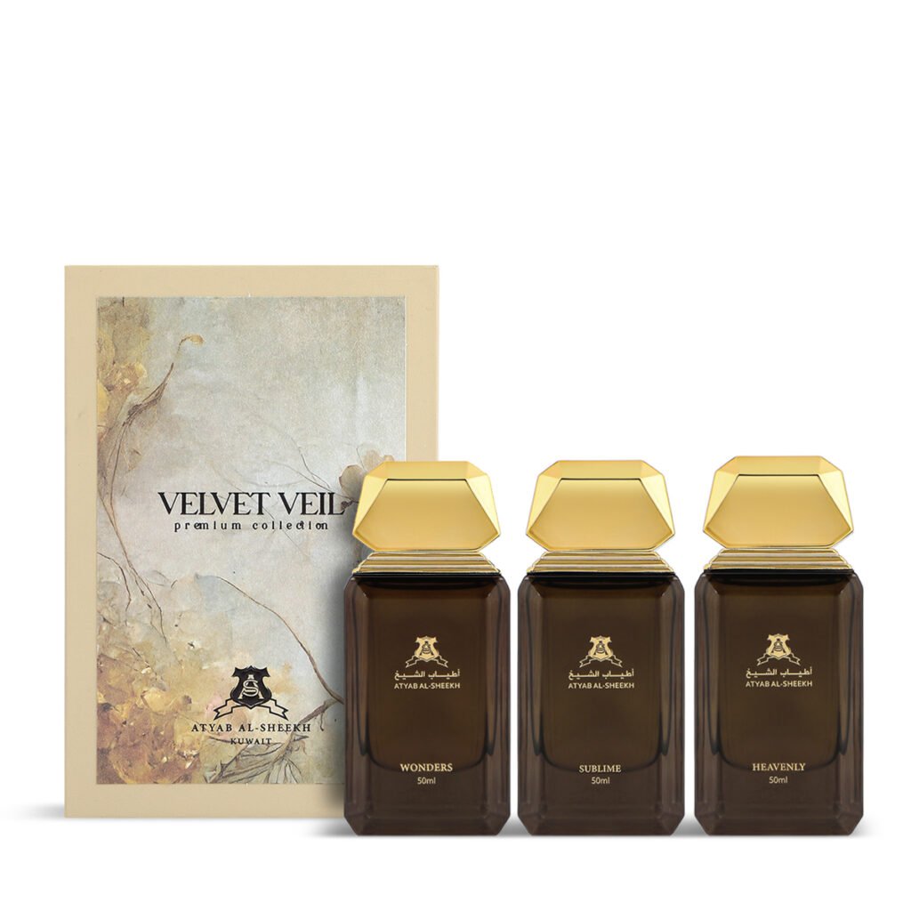 مجموعة الطبقة المخملية فيلفت فيل من أطياب الشيخ – 3 × 50 مل للجنسين