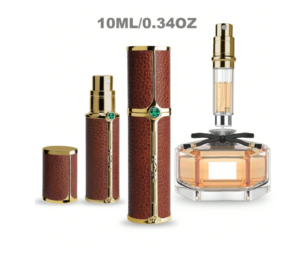 عبوة إعادة تعبئة العطر جولد إيدج – 10 مل بني ماس زمردي